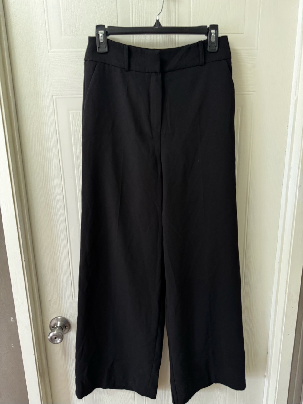 Exquise Wide-Leg Black Women's Dress Pants
